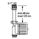 Kit de Rallonge pour Circulateur 1"1/2 de 40 à 125 mm